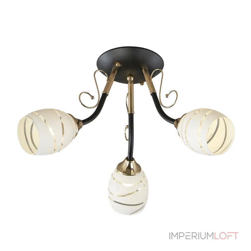 Потолочная люстра CAMILA 1112/3P 3хЕ27х60W черн ESCADA