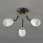 Потолочная люстра CAMILA 1112/3P 3хЕ27х60W черн ESCADA
