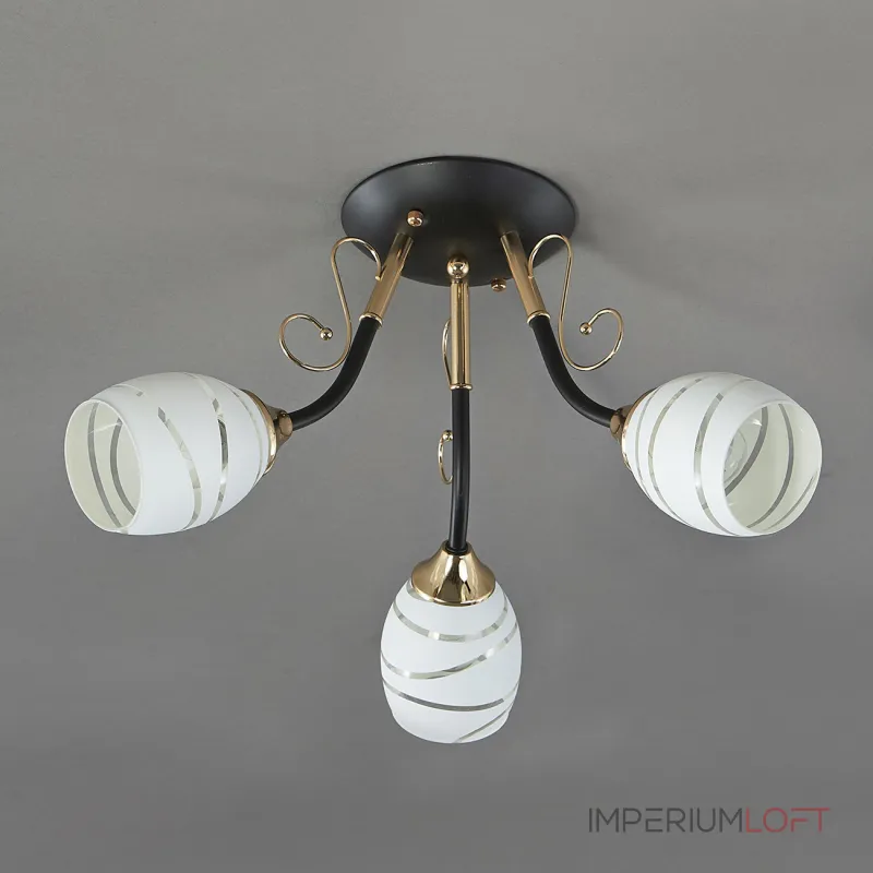 Потолочная люстра CAMILA 1112/3P 3хЕ27х60W черн ESCADA