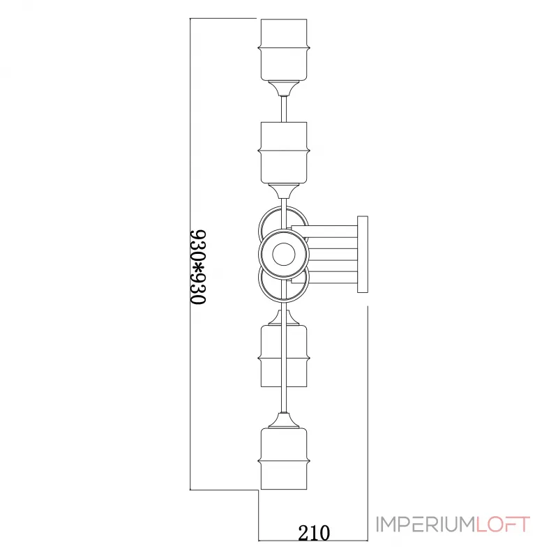 Escada 699/8P E27*60W Black от ImperiumLoft Escada 699/8P E27*60W Black от ImperiumLoft