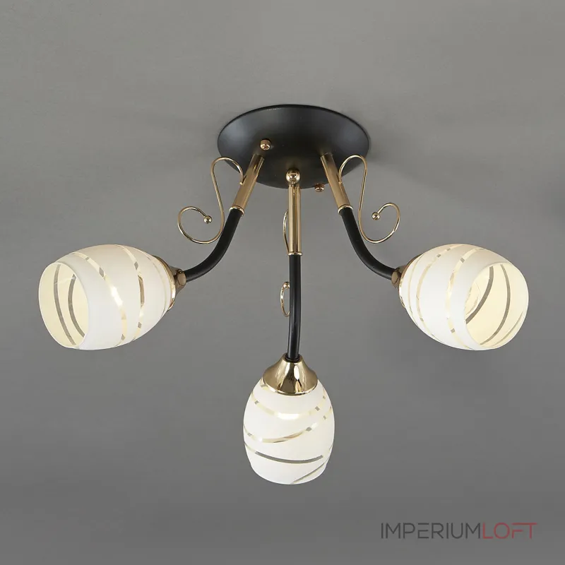 Потолочная люстра CAMILA 1112/3P 3хЕ27х60W черн ESCADA