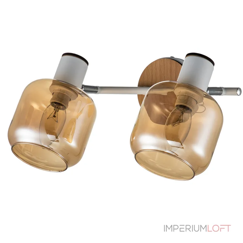 Escada 10177/2A E14*40W White/Chrome/Wood от ImperiumLoft