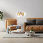 Escada 10177/2A E14*40W White/Chrome/Wood от ImperiumLoft