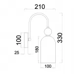 Escada 686/1A E14*60W Chrome от ImperiumLoft