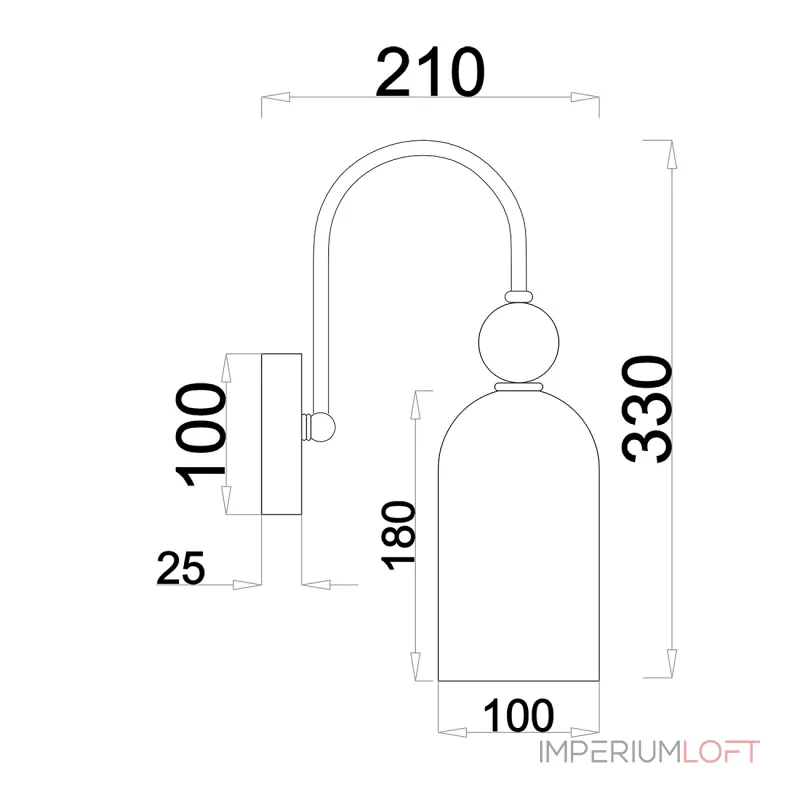 Escada 686/1A E14*60W Chrome от ImperiumLoft