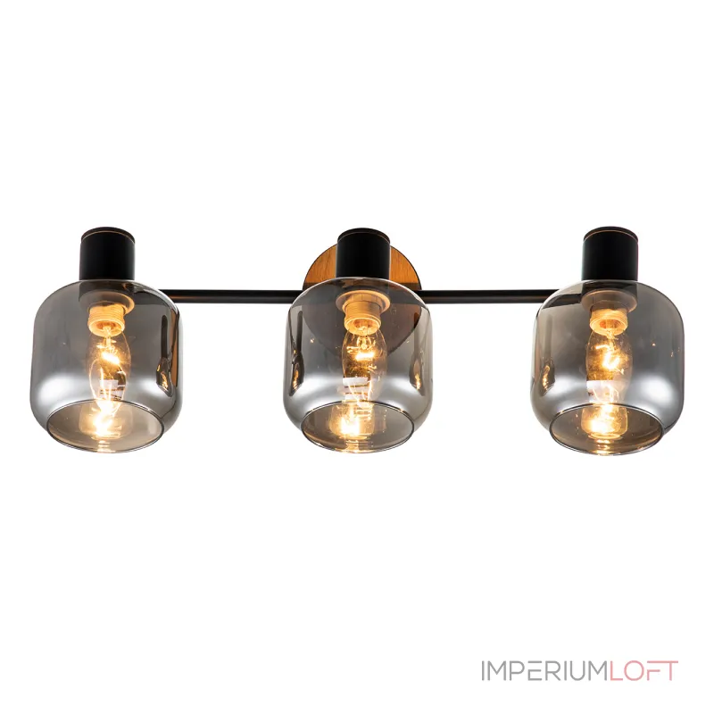 Escada 10177/3A E14*40W Black/Chrome/Wood от ImperiumLoft Escada 10177/3A E14*40W Black/Chrome/Wood от ImperiumLoft