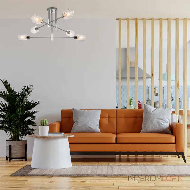 Светильник на штанге Escada 1140/6P E14*40W Silver/Chrome Светильник на штанге Escada 1140/6P E14*40W Silver/Chrome