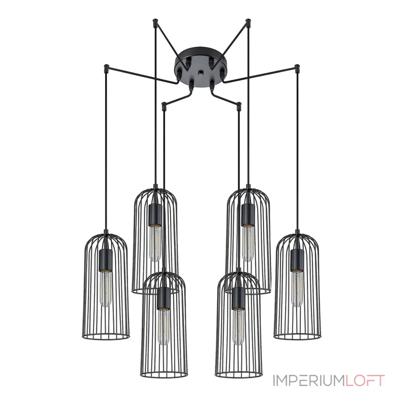 Подвесной светильник Escada 10198/6 E27*60W Black