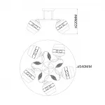 Escada 1110/5PL E27*40W Gold от ImperiumLoft