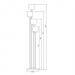 Escada 1109/4 E14*40W White/Silver от ImperiumLoft