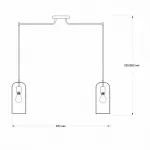 Подвесной светильник Escada 10198/6 E27*60W Black