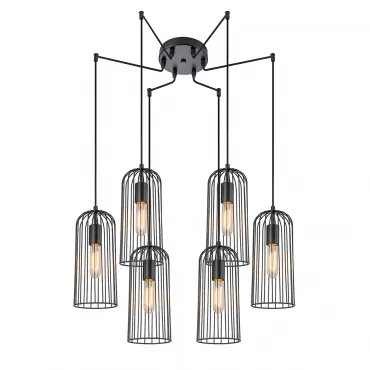 Подвесной светильник Escada 10198/6 E27*60W Black