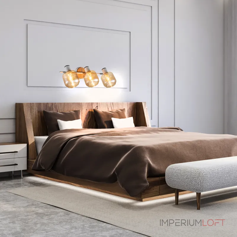 Escada 10177/3A E14*40W White/Chrome/Wood от ImperiumLoft Escada 10177/3A E14*40W White/Chrome/Wood от ImperiumLoft