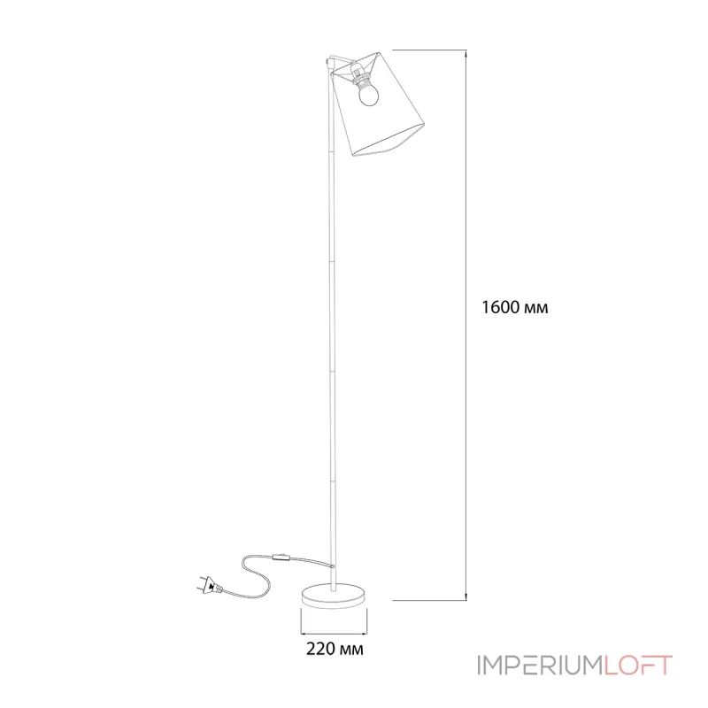 Напольный светильник Escada 10185/T E14*40W Chrome/Black