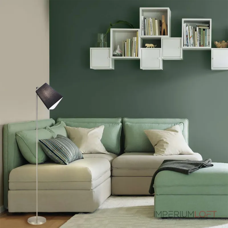 Напольный светильник Escada 10185/T E14*40W Chrome/Black