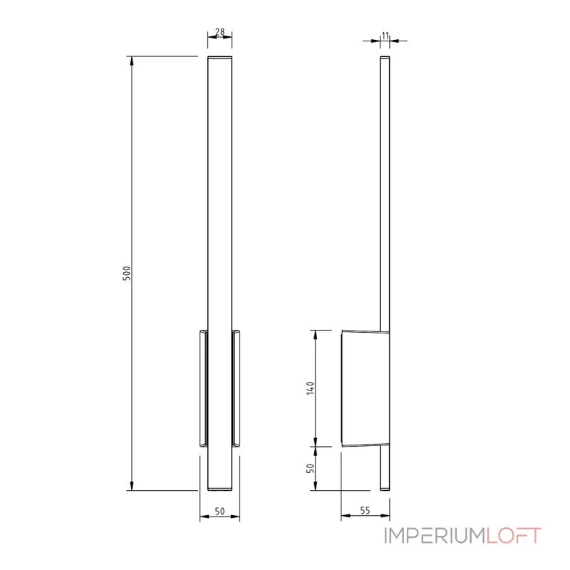 Escada 30009W/01 LED*9W IP54 Black от ImperiumLoft