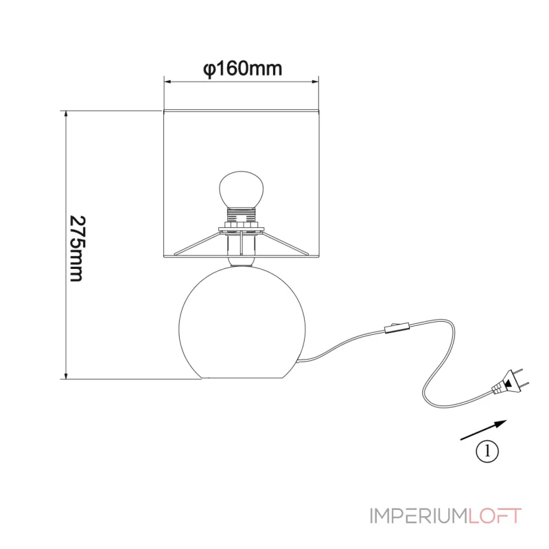 Настольный светильник Escada SPORT 10160/L Football от ImperiumLoft Настольный светильник Escada SPORT 10160/L Football от ImperiumLoft