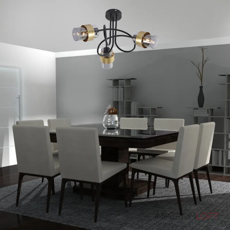 Потолочная люстра Escada HURRICANE 1139/3P Black/Gold от ImperiumLoft Потолочная люстра Escada HURRICANE 1139/3P Black/Gold от ImperiumLoft