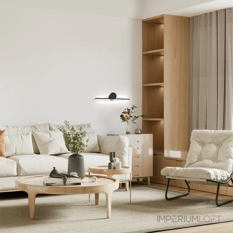 Настенный светильник Escada LINE 10281/1LED Black от ImperiumLoft