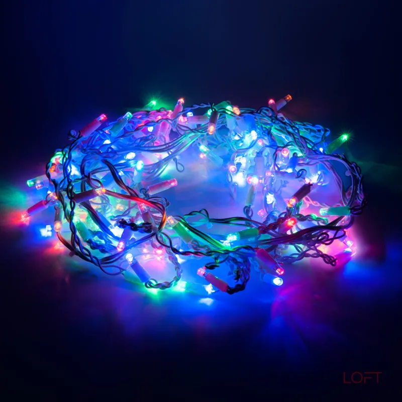 Гирлянда бахрома с мерцанием Eurosvet 100-101 a060409 от ImperiumLoft