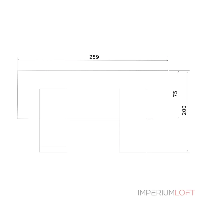 Настенный светильник Eurosvet Fleur 20066/2 LED от ImperiumLoft
