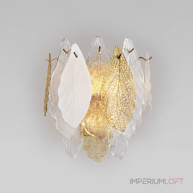 Настенный светильник с фактурным стеклом Bogate's Leaf a065317 от ImperiumLoft