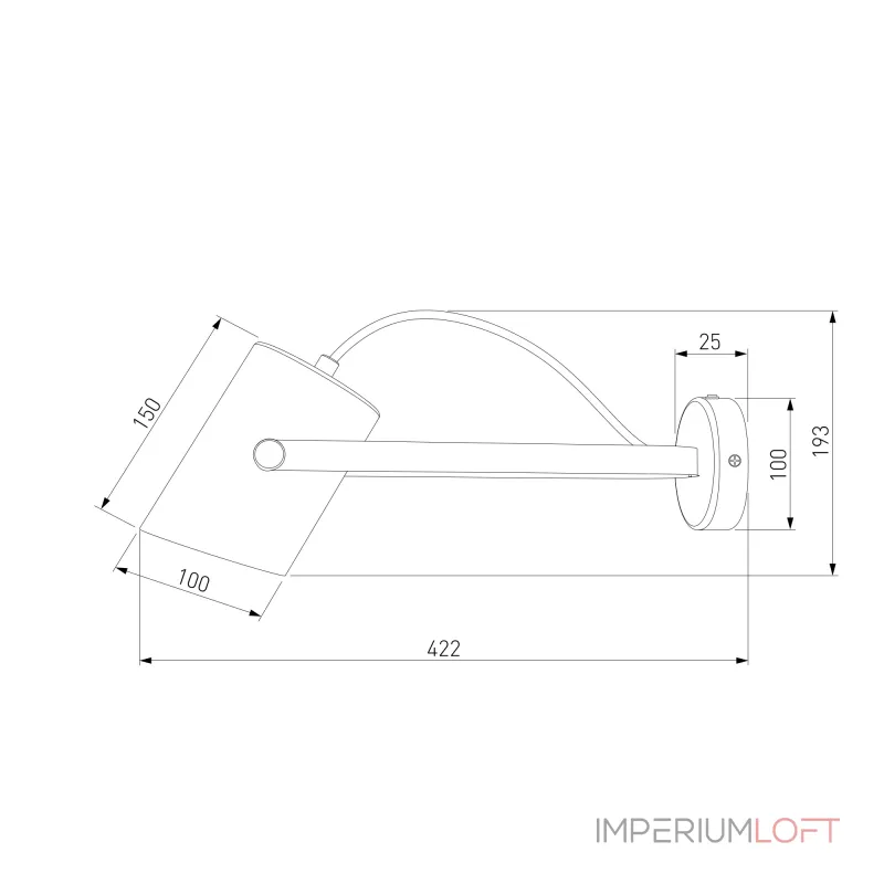 Потолочно-настенный светильник Eurosvet Italio 20092/1 от ImperiumLoft