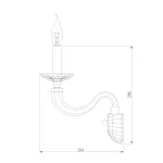 Настенный светильник Bogate's Olenna 338/1 от ImperiumLoft