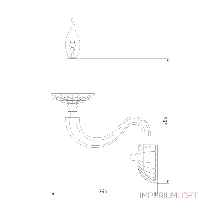 Настенный светильник Bogate's Olenna 338/1 от ImperiumLoft