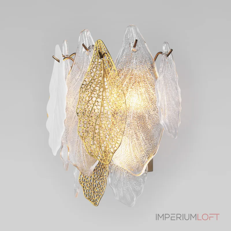 Настенный светильник с фактурным стеклом Bogate's Leaf a065317 от ImperiumLoft