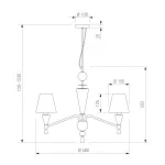 Подвесная люстра Eurosvet Teja 101014/6 латунь Smart от ImperiumLoft