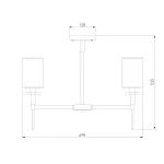 Люстра на штанге Eurosvet Brielle 60132/6 от ImperiumLoft