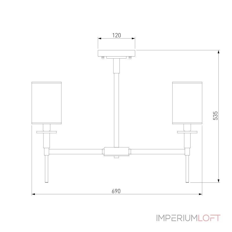 Люстра на штанге Eurosvet Brielle 60132/6 от ImperiumLoft