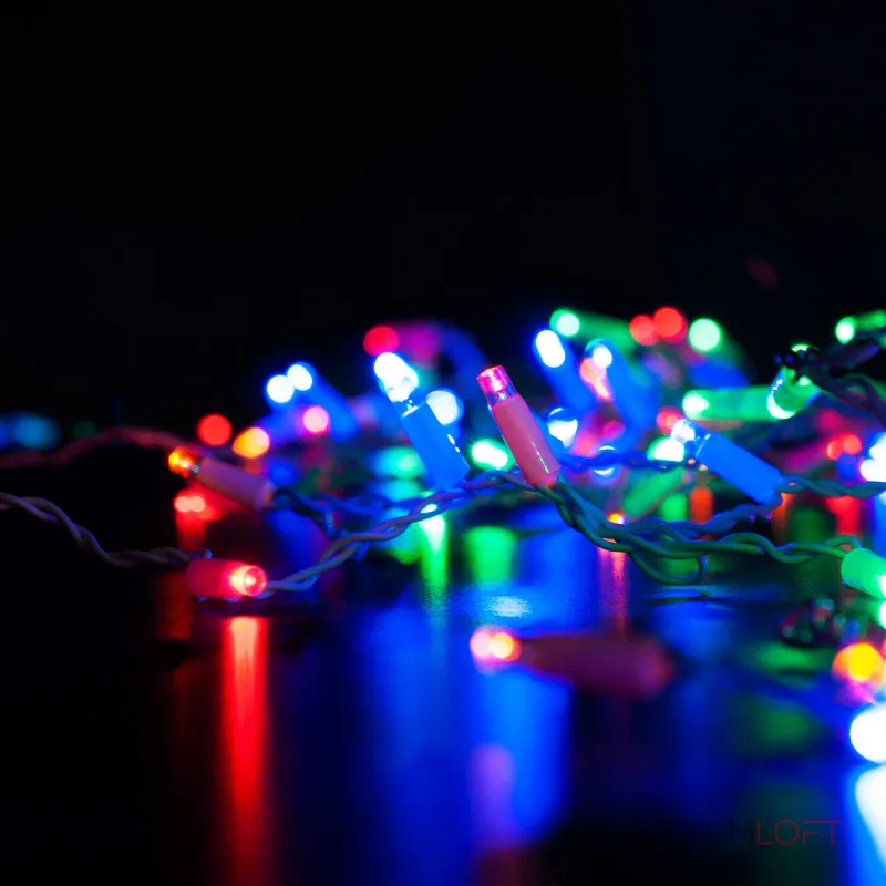 Гирлянда бахрома мульти 3*0.6 М IP65 Eurosvet 100-101 a060408 от ImperiumLoft