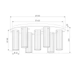 Потолочная люстра Eurosvet Merge 502111/7 от ImperiumLoft