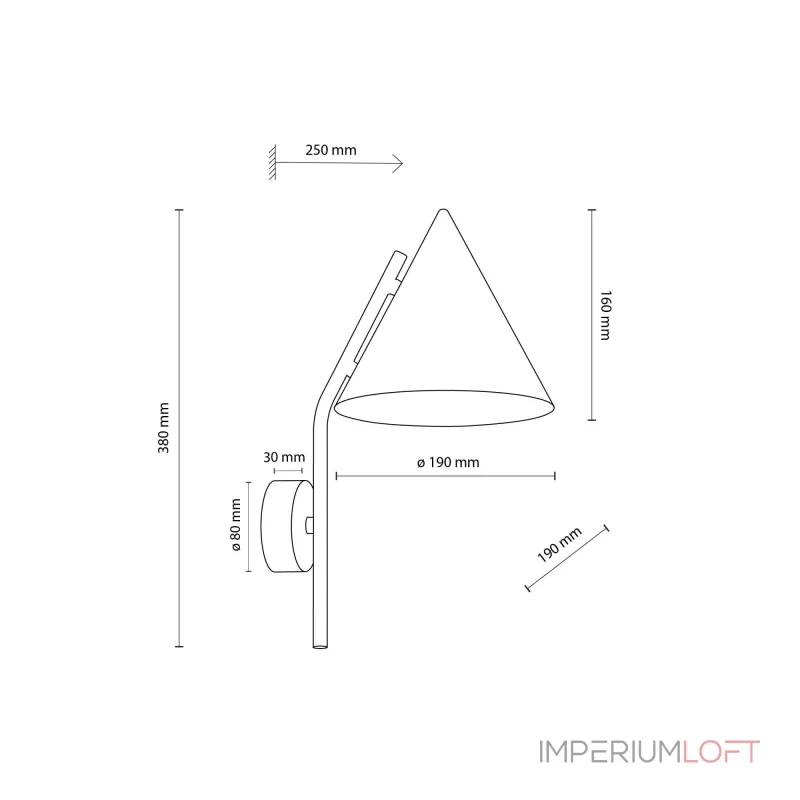 Светильник настенный TK Lighting Cono a070964 от ImperiumLoft Светильник настенный TK Lighting Cono a070964 от ImperiumLoft