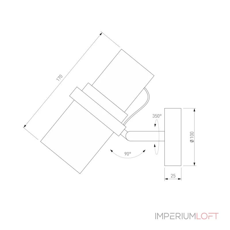 Настенный светильник Eurosvet Megre 503111 от ImperiumLoft