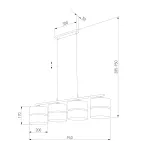 Подвесной светильник TK Lighting Hilton 4775 Hilton Gold от ImperiumLoft