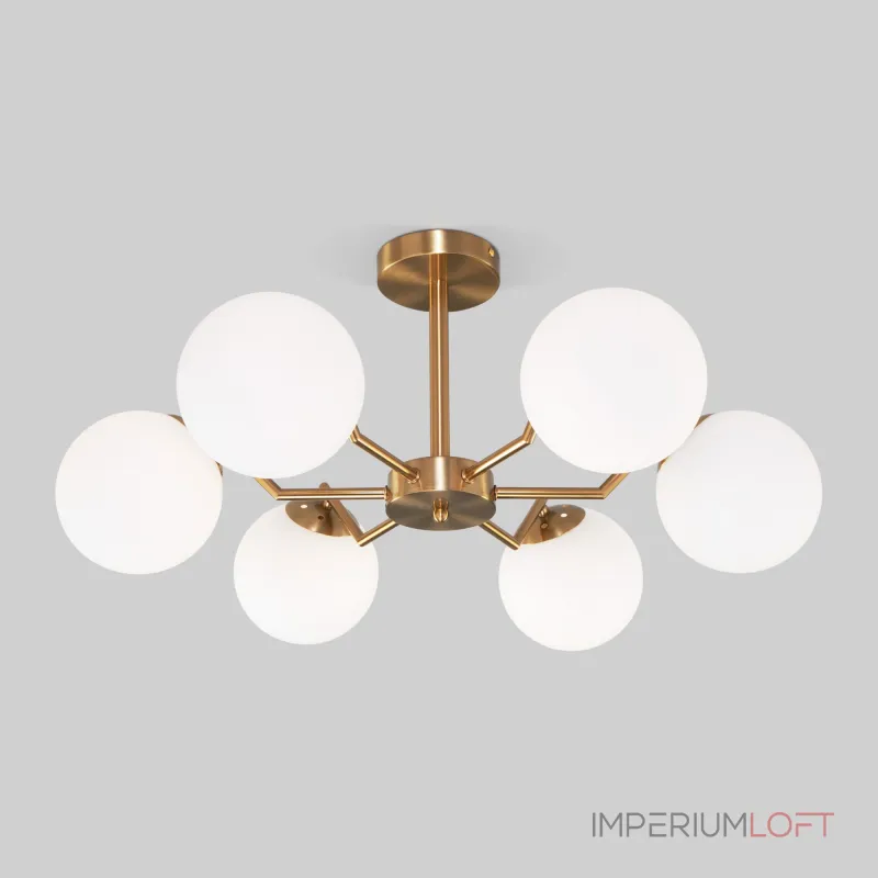 Потолочная люстра Eurosvet Frost 70154/6 латунь Потолочная люстра Eurosvet Frost 70154/6 латунь