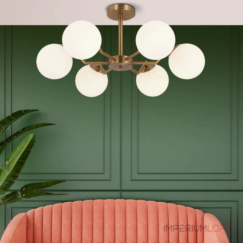 Потолочная люстра Eurosvet Frost 70154/6 латунь Потолочная люстра Eurosvet Frost 70154/6 латунь