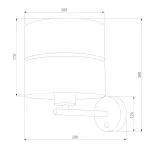 Настенный светильник TK Lighting Hilton 4770 Hilton Gold от ImperiumLoft