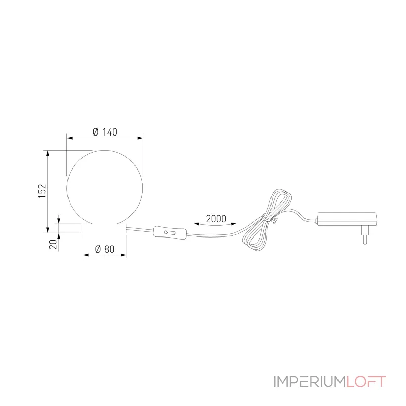 Настольный светильник Bogate's Crystall 1_102 от ImperiumLoft
