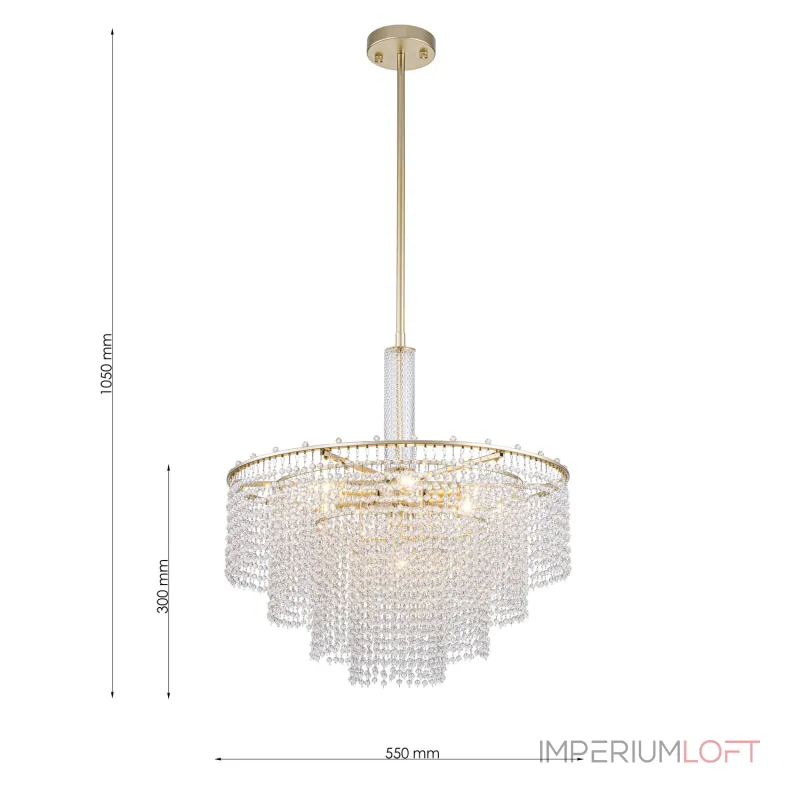 Люстра на штанге Favourite Fringe 4762-7P от ImperiumLoft