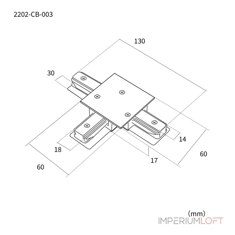 Коннектор L130xW60xH17 Favourite Practica 2202-CB-003 от ImperiumLoft Коннектор L130xW60xH17 Favourite Practica 2202-CB-003 от ImperiumLoft