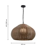 Подвесной светильник Favourite Wicker 4884-1P от ImperiumLoft