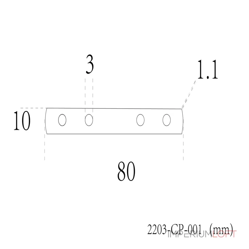 Коннектор L70xW11 Favourite Practica 2203-CP-001 от ImperiumLoft Коннектор L70xW11 Favourite Practica 2203-CP-001 от ImperiumLoft