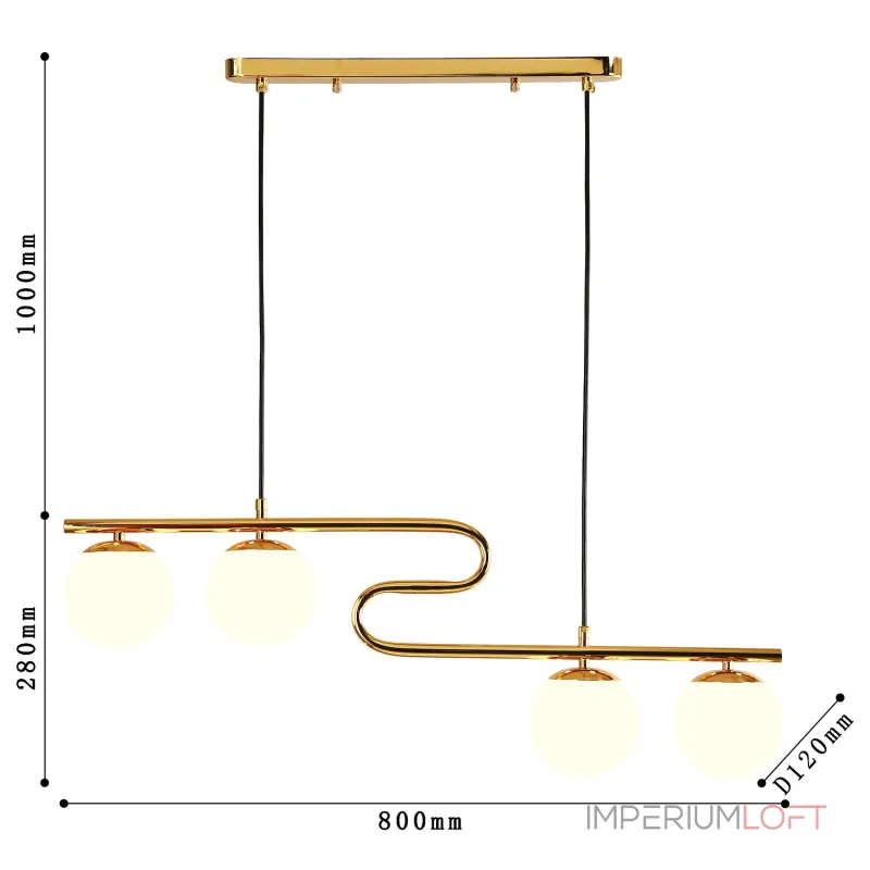 Подвесной светильник F-Promo Collana 4037-4P от ImperiumLoft Подвесной светильник F-Promo Collana 4037-4P от ImperiumLoft