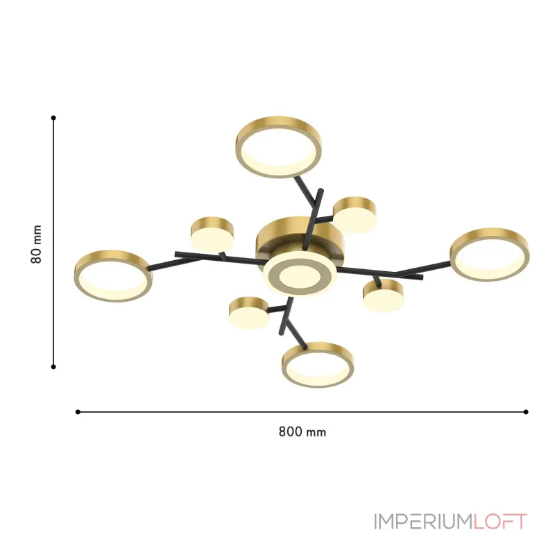 Потолочная люстра F-Promo Hybrid 4686-9C от ImperiumLoft