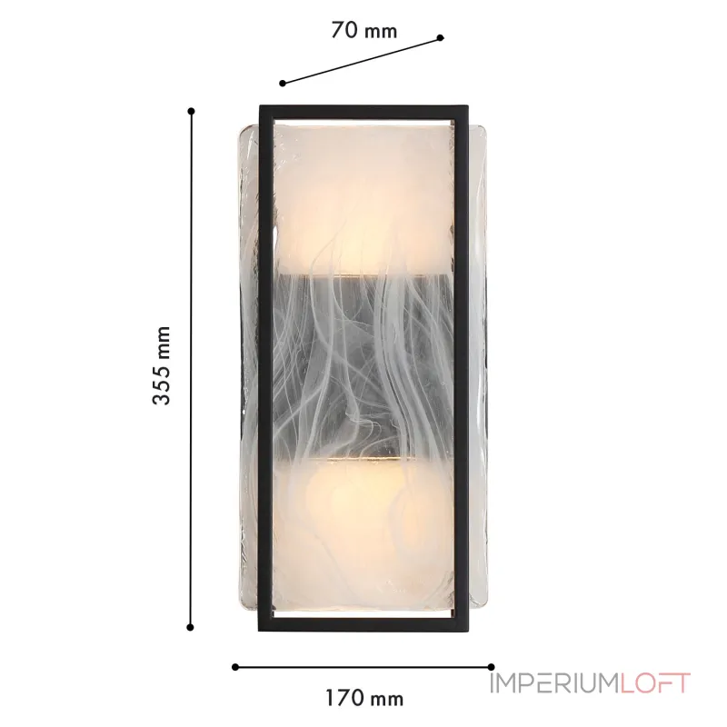 Уличный настенный светильник Favourite Powder 4825-2W от ImperiumLoft