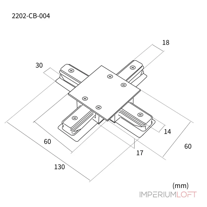 Коннектор L130xW130xH17 Favourite Practica 2202-CB-004 от ImperiumLoft Коннектор L130xW130xH17 Favourite Practica 2202-CB-004 от ImperiumLoft